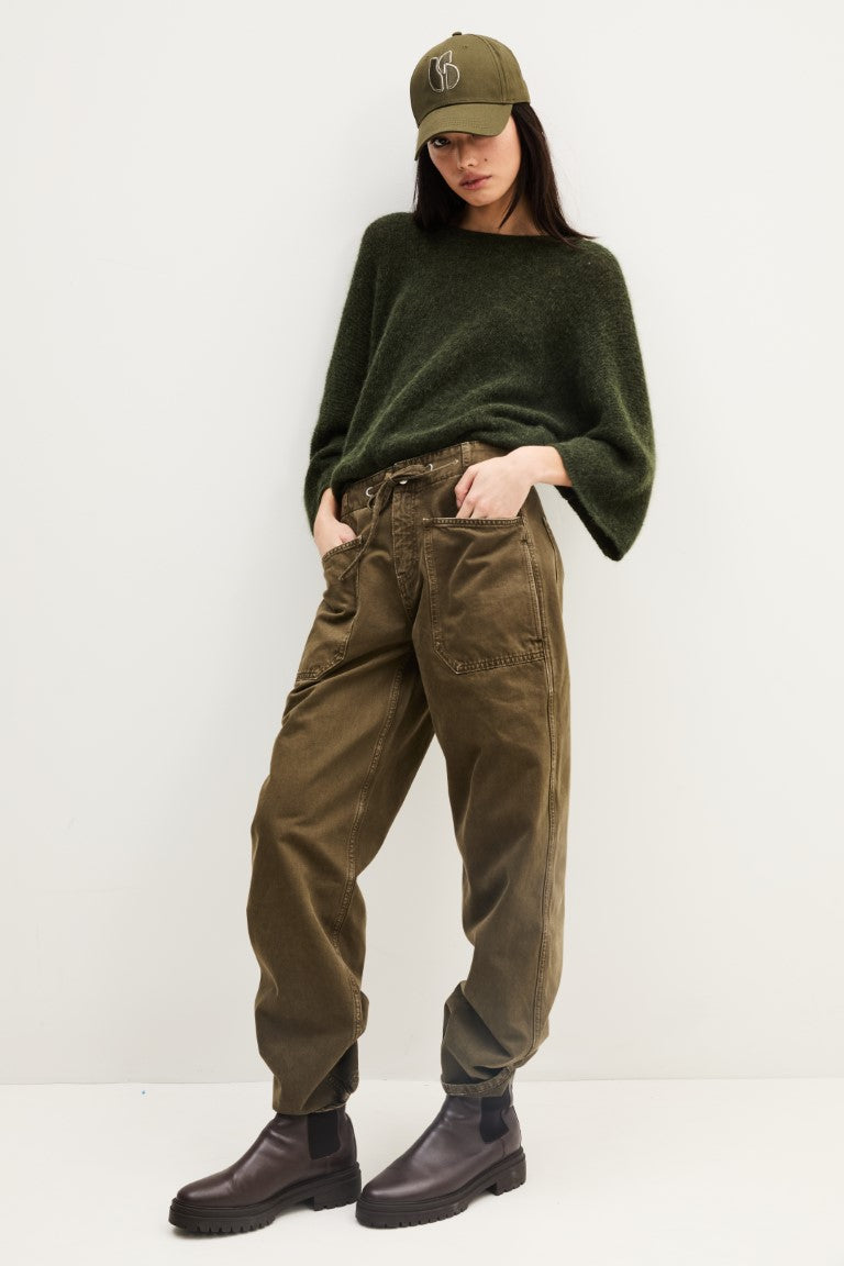 ba&sh Isaac Cardigan in Kaki