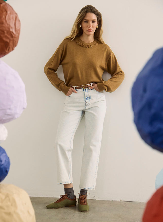 Hunter Bell Opal Sweater in Chestnut