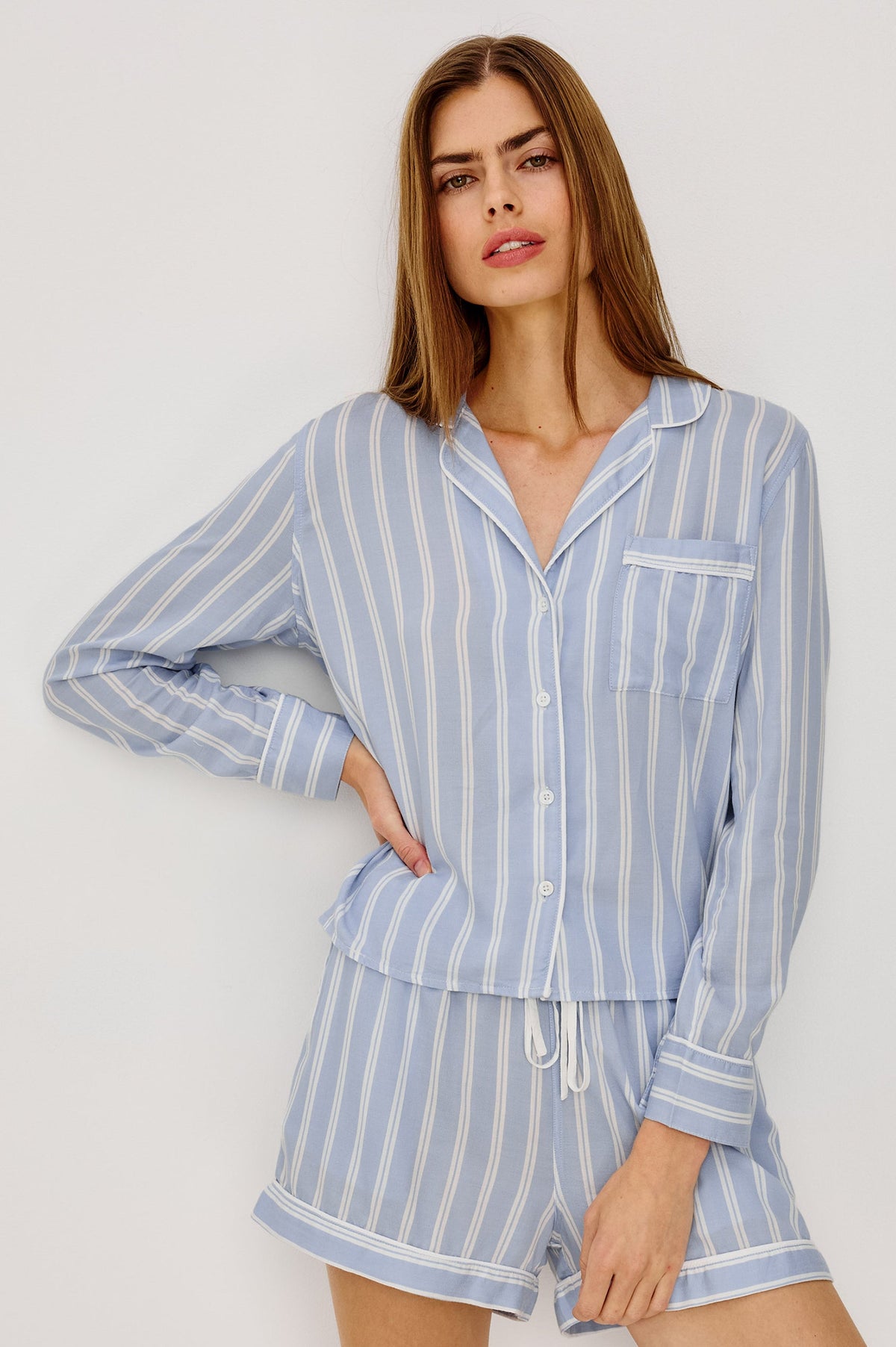 Rails Kellen Pajama Set in Cloud Stripe