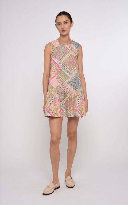Love the Label Jasmyn Mini Dress in Rosabelle Patchwork