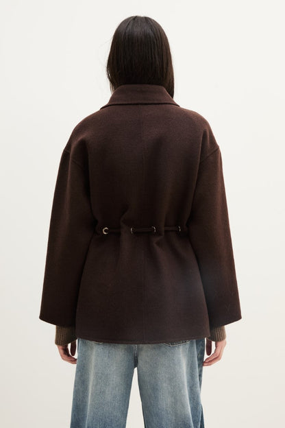 ba&sh Kam Coat in Chocolate