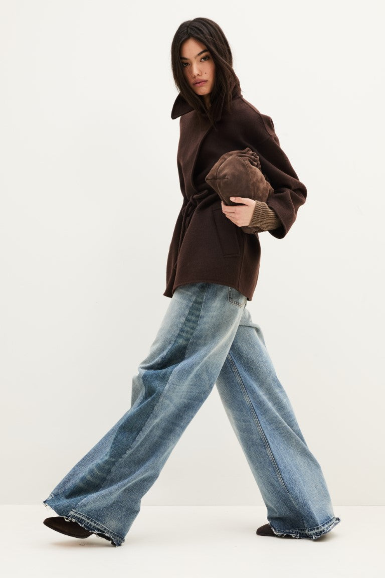 ba&sh Kam Coat in Chocolate