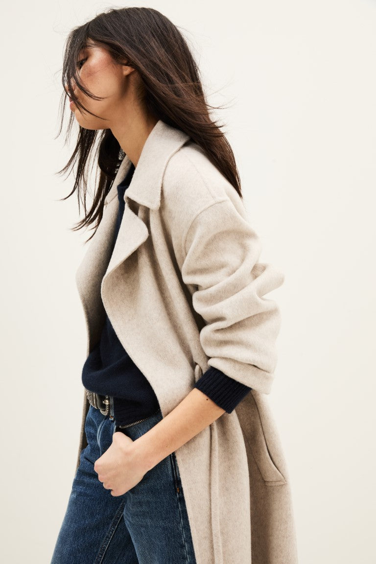 ba&sh Kate Coat in Greige