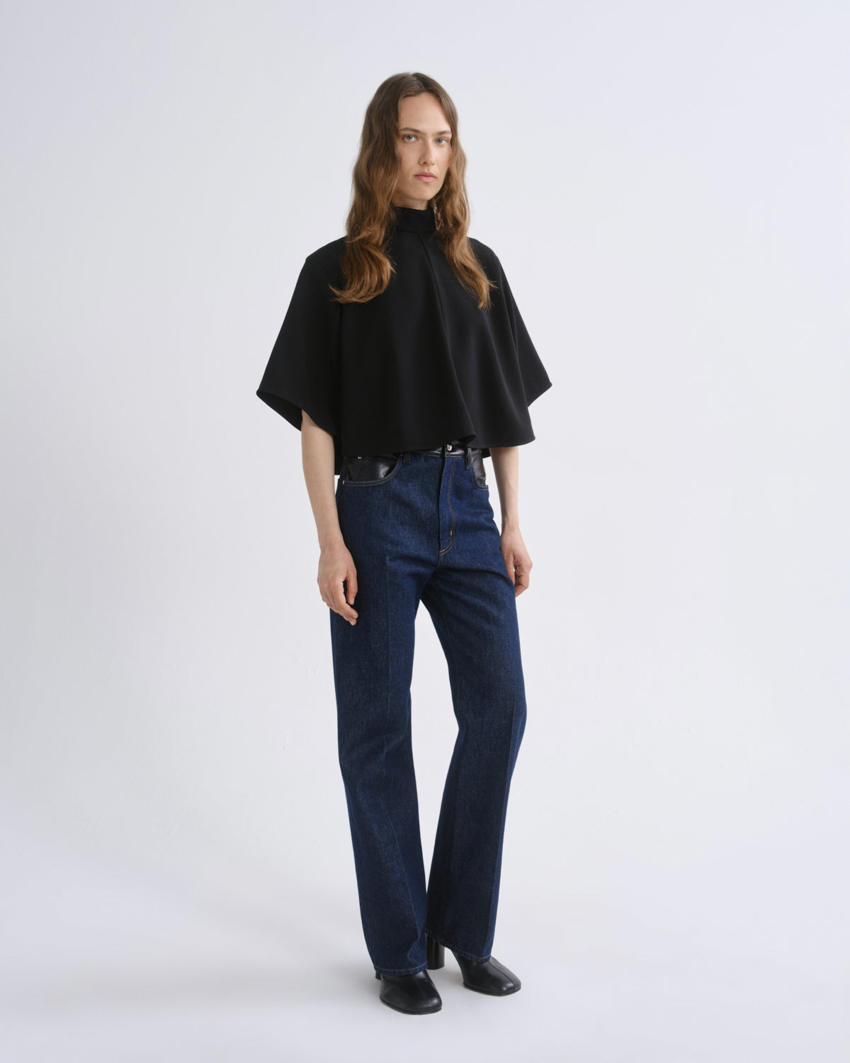 AGOLDE Rom Top in Black