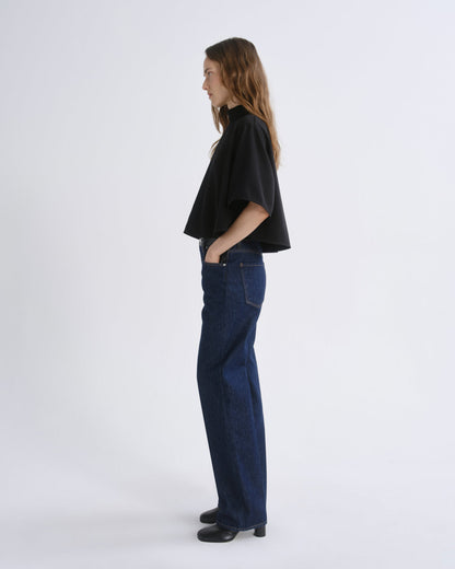 AGOLDE Rom Top in Black