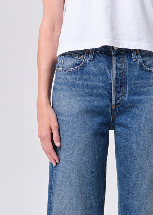Agolde Ren High Rise Wide Leg Jean in Chapter