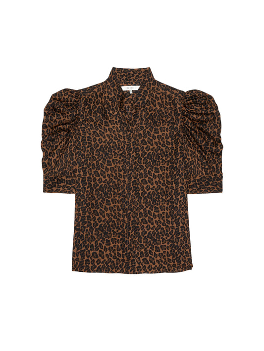 Frame The Gillian Top in Light Leopard