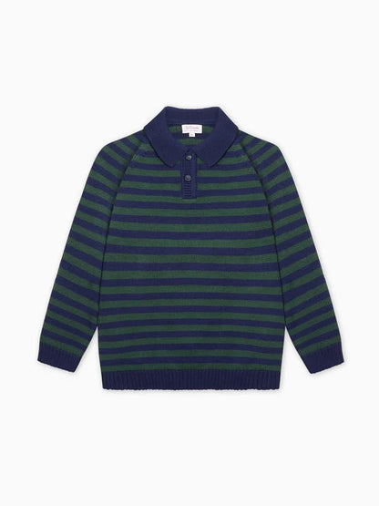 La Coqueta Brio Sweater in Navy Stripe