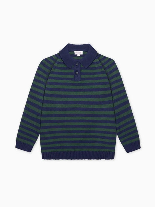 La Coqueta Brio Sweater in Navy Stripe