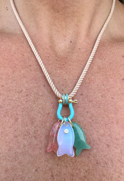 Forever Blythe Three Little Fish Necklace - Assorted