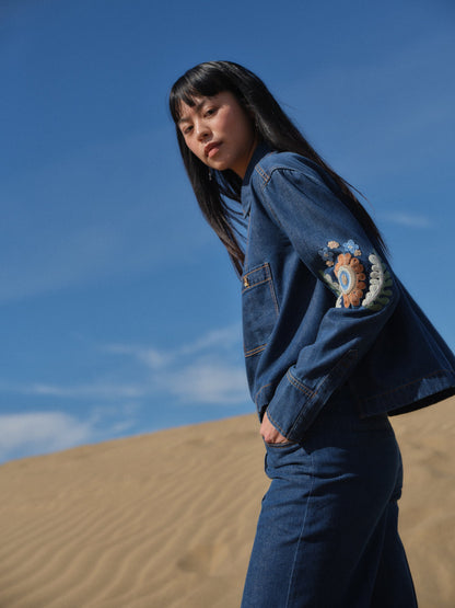 Louise Misha Ila Blouse in Indigo