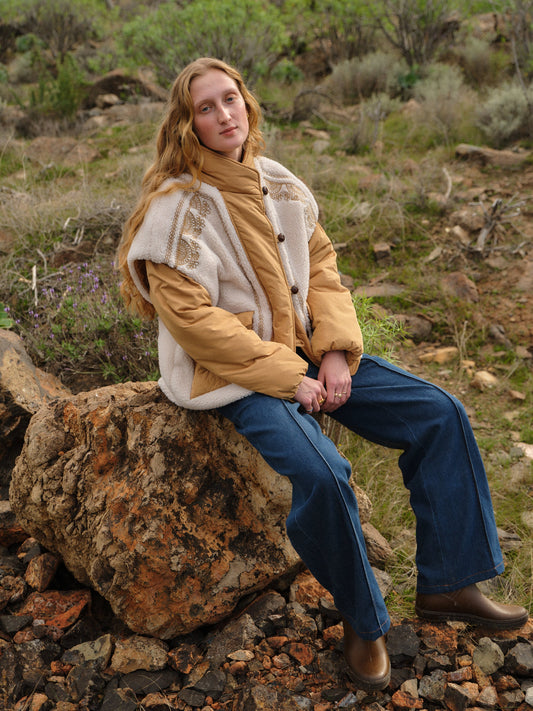 Louise Misha Beatine Jacket in Sand