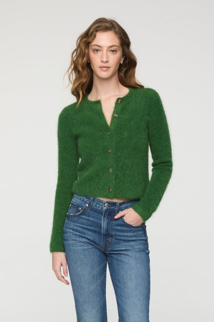 Pistola Yara Alpaca Blend Shrunken Cardigan in Vivid Moss