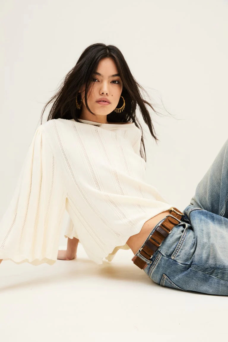 ba&sh Soren Jumper in Ecru
