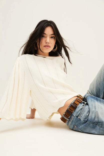 ba&sh Soren Jumper in Ecru
