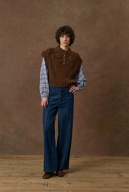 Louise Misha Songia Sweater in Burn Earth