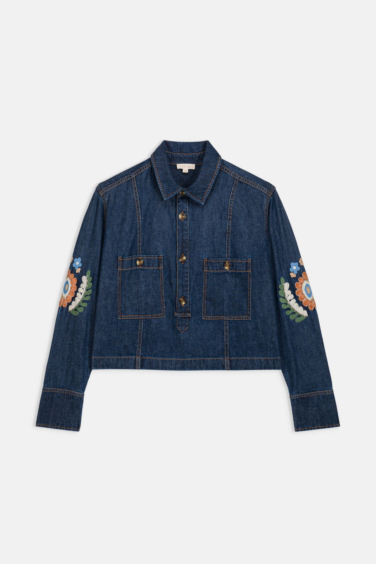 Louise Misha Ila Blouse in Indigo