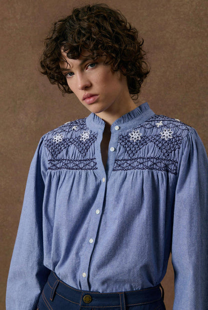 Louise Misha Louise Blouse in Light Blue