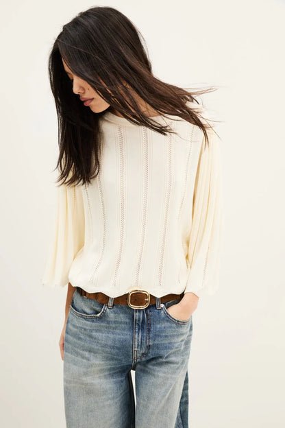 ba&sh Soren Jumper in Ecru