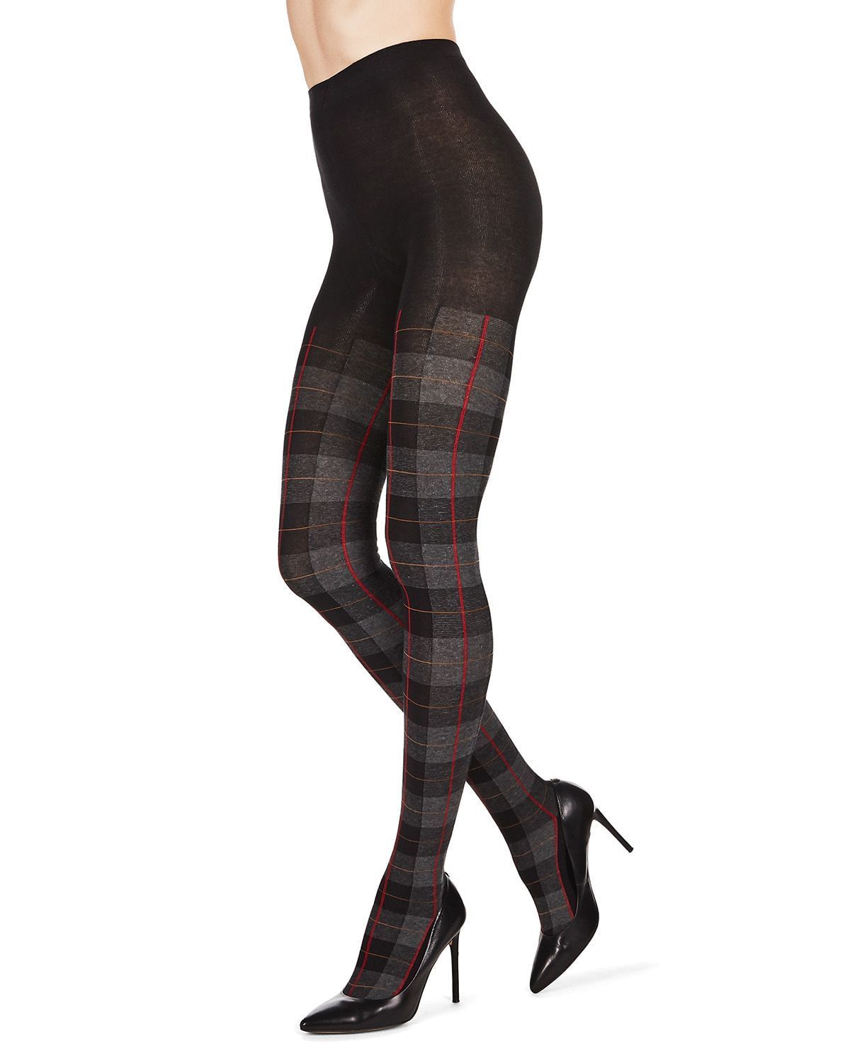 MeMoi Glasgow Plaid Sweater Tights in Multiple Colors
