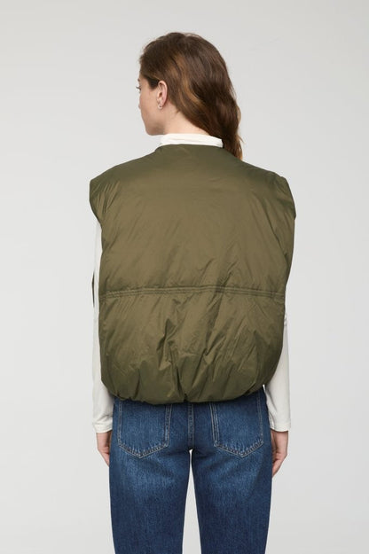 Pistola Catarina Nylon Puffer Vest in Ivy