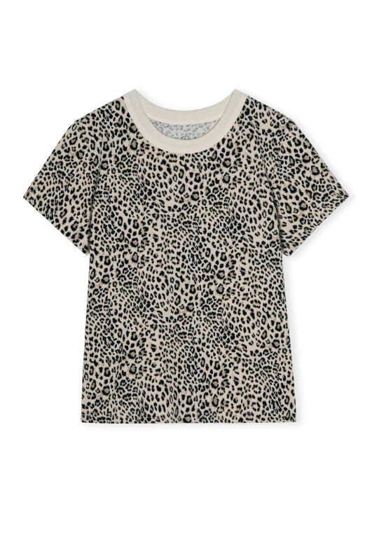 Rails Girlfriend Tee in Ecru Cheetah
