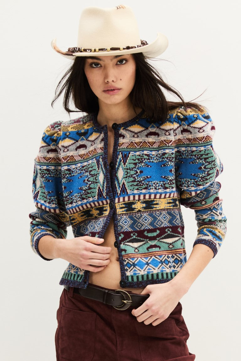 ba&sh Maja Cardigan in Multi